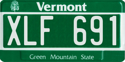 VT license plate XLF691