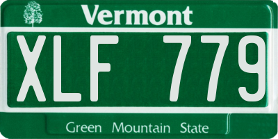 VT license plate XLF779