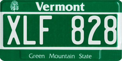 VT license plate XLF828