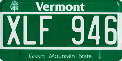 VT license plate XLF946