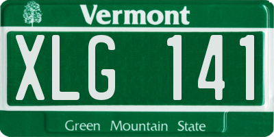 VT license plate XLG141