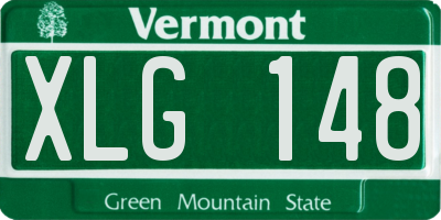 VT license plate XLG148
