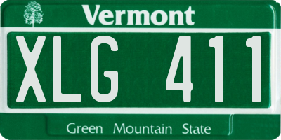 VT license plate XLG411