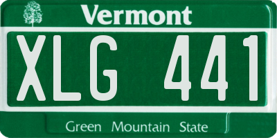 VT license plate XLG441