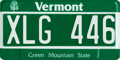 VT license plate XLG446