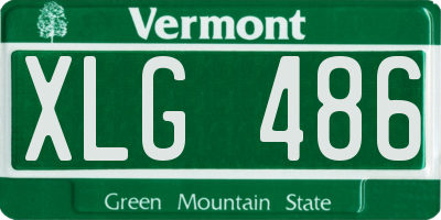 VT license plate XLG486