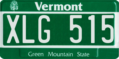 VT license plate XLG515