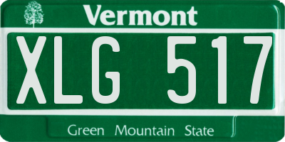 VT license plate XLG517
