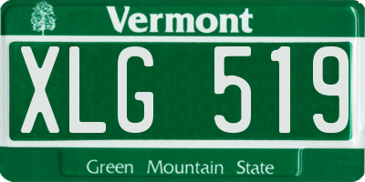 VT license plate XLG519
