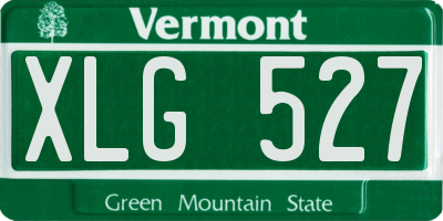 VT license plate XLG527