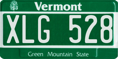 VT license plate XLG528