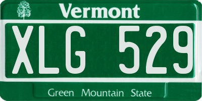 VT license plate XLG529