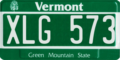VT license plate XLG573