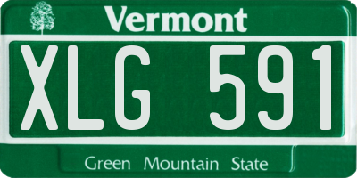 VT license plate XLG591