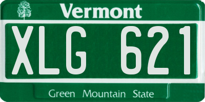 VT license plate XLG621