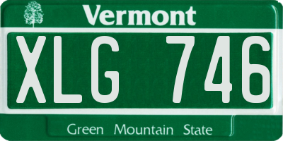 VT license plate XLG746