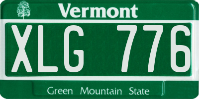 VT license plate XLG776