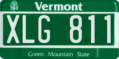 VT license plate XLG811