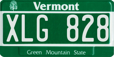 VT license plate XLG828