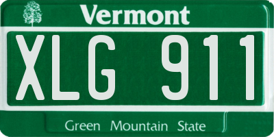 VT license plate XLG911