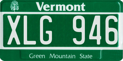 VT license plate XLG946