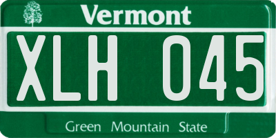 VT license plate XLH045