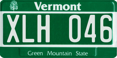 VT license plate XLH046