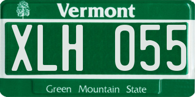 VT license plate XLH055