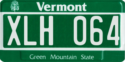 VT license plate XLH064
