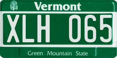VT license plate XLH065