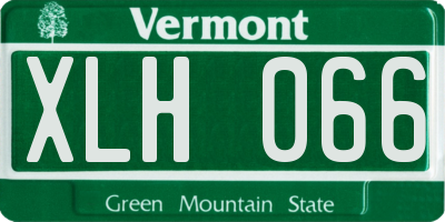 VT license plate XLH066