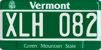 VT license plate XLH082