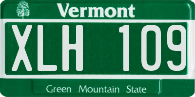 VT license plate XLH109