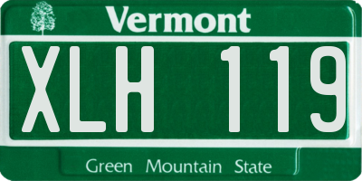 VT license plate XLH119