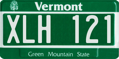 VT license plate XLH121