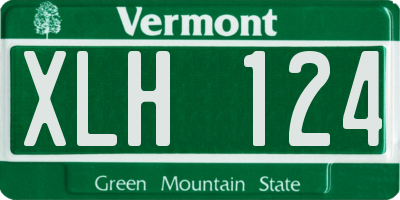 VT license plate XLH124