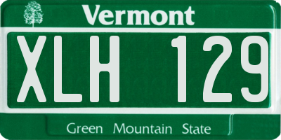 VT license plate XLH129