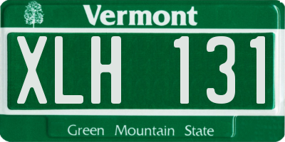 VT license plate XLH131