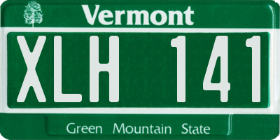VT license plate XLH141
