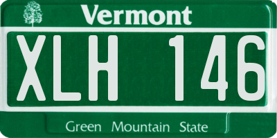 VT license plate XLH146