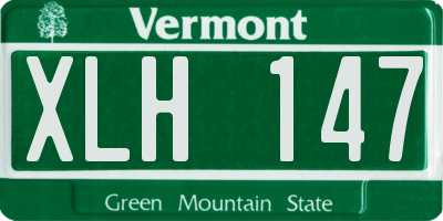 VT license plate XLH147