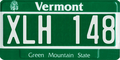 VT license plate XLH148