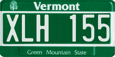 VT license plate XLH155