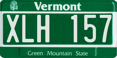 VT license plate XLH157