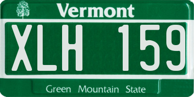 VT license plate XLH159