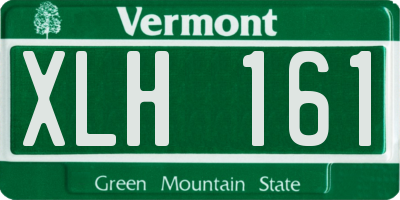 VT license plate XLH161