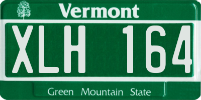 VT license plate XLH164