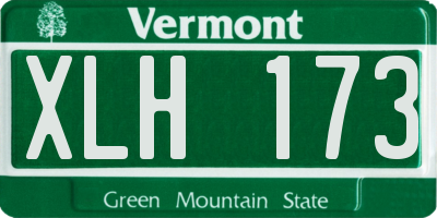 VT license plate XLH173