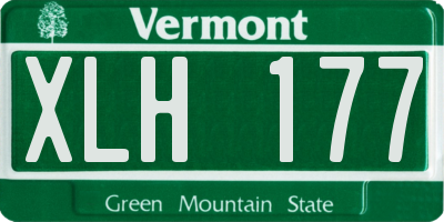 VT license plate XLH177