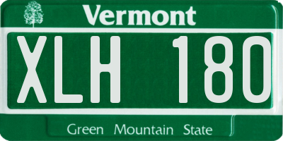 VT license plate XLH180